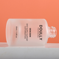 Bouteille en verre dépoli personnalisable de 30ml pour le sérum et l'emballage cosmétique Surface mate manipulant l'utilisation d'huile