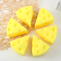 Jouet anti-stress unisexe en plastique souple en forme de fromage triangulaire, simulation alimentaire, mignon, pour le bureau, vente en gros