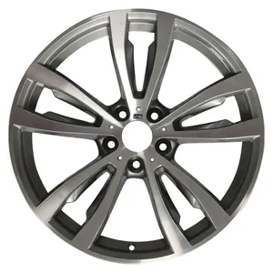 Cerchi in Lega 469M Style 20-21 Pollici 5x120 74.1mm per BMW X5 F15 X6 F16 X5M E70 E71, Nero Lucido con Faccia Lavorata - Product Image 1