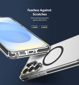 BEELAN New Shockproof Clear TPU PC Magnetic Wireless Charging Back Phone Cover for Samsung S26 Ultra S25 Plus - Product Image 5