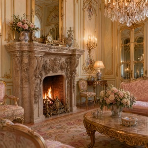 Customized Marble <b>Fireplace</b> Modern Hand Carved Luxury Classic Cream Beige Marble <b>Fireplace</b> Mantel Marble <b>Fireplace</b> Surround - Product Image 5