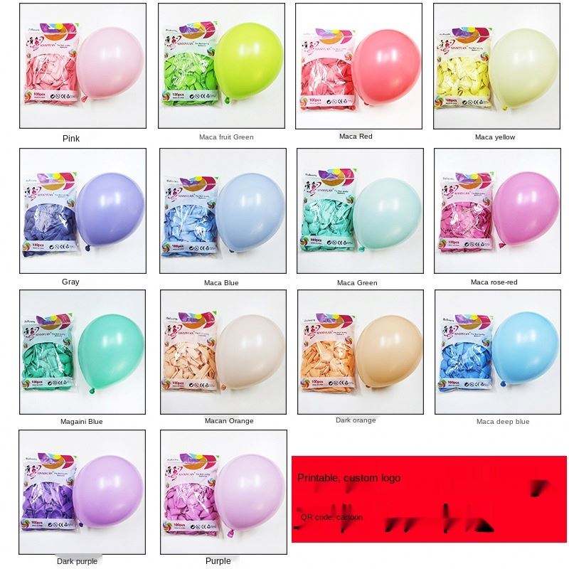 100pcs 10Inch Macaron Color Wedding Birthday Party Layout Latex Pastel Balloons Solid Color Latex Balloons Pastel Rainbow Gifts