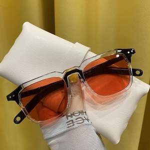 Les dernières lunettes de soleil carrées multicolores tendance hip-hop, style rétro, vente en gros, lunettes de luxe personnalisées, lunettes pour hommes - Product Image 4