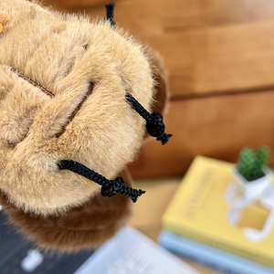 Divertido Llavero de Peluche de Insecto <span class=keywords><strong>con</strong></span> Sonido, Alas que Hacen Ruido, Mini Colgante de Peluche Suave para Mochila Escolar, Decoración para Llaves de Coche, Amuleto de Insecto para Bolsos - Product Image 4