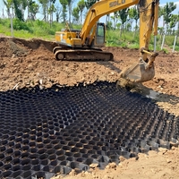 Prix fabricant : Géocellules en HDPE alvéolaires, durables et écologiques, pour allées en gravier extérieures, géogrille 50 mm, garantie 5 ans