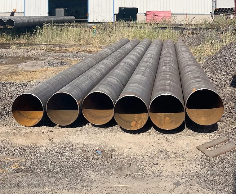 Büyük çaplı SSAW Spiral kaynaklı boru hattı 3pe çelik borular kanalizasyon atık su taşımacılığı için 3Lpe FBE epoksi toz kaplı