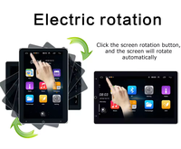 Navegación Android reproductor multimedia eléctrico 360 grados rotador 2DIN 10,1 pulgadas IPS pantalla coche REPRODUCTOR DE DVD BT DSP ESTÉREO