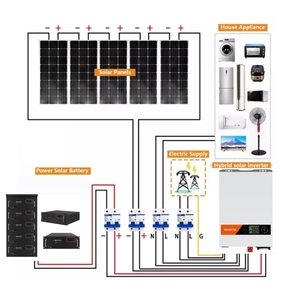 Sistema Solar Fuera de la Red Residencial de 5KW, Conjunto Completo Estándar de Montaje en Pared con Batería y Comunicación CAN - Product Image 4