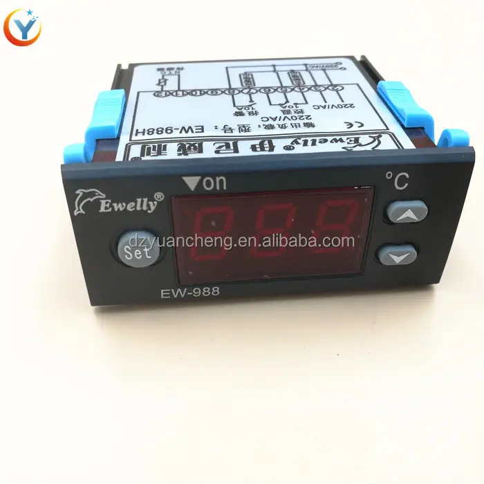 Termostato controlador de temperatura ewelly freezing, controlador de temperatura superior e inferior do limite, saída de EW-988, controlador de incubação EW-988H