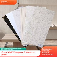 Panneaux muraux en plastique de pierre avec revêtement UV, ignifuges, imperméables, à grain continu, blanc jazz, lambris résistant au feu