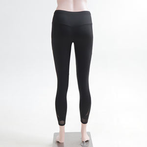 Bonne qualité Spandex/Nylon taille moyenne taille élastique solide cheville-longueur Gym Sports Leggings - Product Image 3
