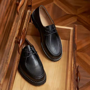 Nuevos Zapatos Oxford de Cuero para Hombre, Casuales, de Lujo, Hechos a Mano, Impermeables, Formales, Cerrados, Sin Cordones, para Boda, Oficina, Profesionales - Product Image 2