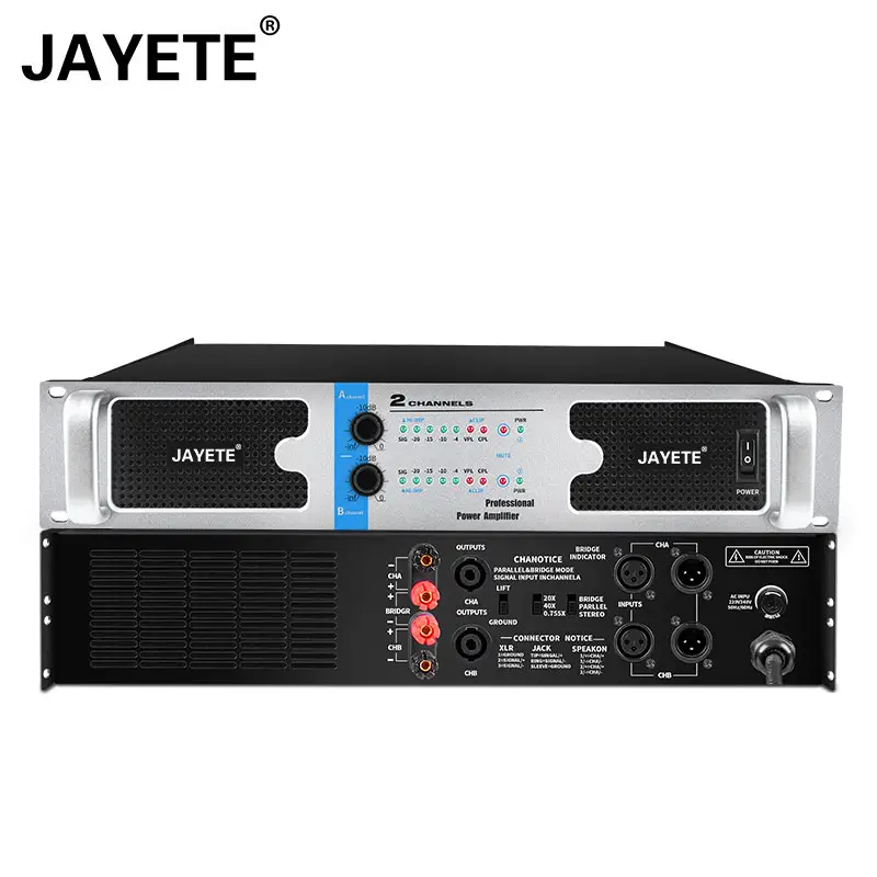 JAYETE audio stable 2ohm 4500watt touring grade 90v-260v 50hzHigh performance touring 4 channel digital pro audio bass amplifier