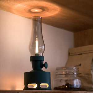 Linterna LED recargable <span class=keywords><strong>de</strong></span> calidad superior-Lámpara <span class=keywords><strong>de</strong></span> mesita <span class=keywords><strong>de</strong></span> noche nórdica antigua con vidrio para decoración <span class=keywords><strong>de</strong></span> hogar y Villa - Product Image 6