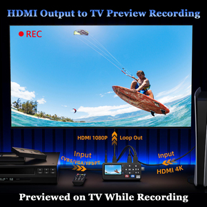 Caja de captura de VIDEO 4K HDMI 1080 60 fps Grabadora de grabación de video de AV VGA YPbPr VHS VCR DVD para transmisión de enseñanza de juegos - Product Image 2