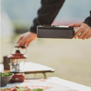 DF216 Recipiente Ultraligero para Comida de Aleación de Aluminio con Asa Plegable y Tapa - Product Image 4