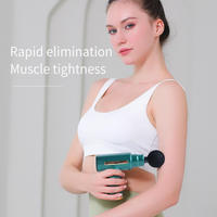Pistolet de massage fascia portable de haute qualité, 4 têtes interchangeables, 6 réglages de vitesse, masseur musculaire profond pour le cou, les bras et les jambes