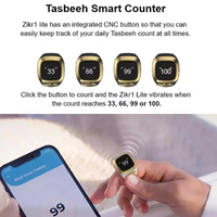 2022 Anneau numérique intelligent islamique fantaisie, Tasbih, Enregistreur statistique et Compteur de doigts pour la prière