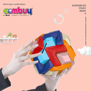 Bola <span class=keywords><strong>de</strong></span> bloques <span class=keywords><strong>de</strong></span> construcción, ahorro <span class=keywords><strong>de</strong></span> monedas, montaje educativo, hucha DIY - Product Image 5