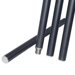 Tubo de aluminio envuelto en fibra de carbono liso de sarga mate brillante Piezas automotrices CNC ligeras - Product Image 3