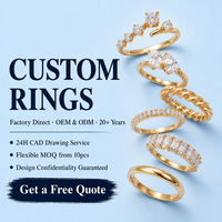 YUNCHENG Vente en gros B2B Bijoux de mode personnalisés OEM avec sertissage griffe pavé Fournisseur direct d'usine