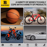 Compresseur d'air portable sans fil BAIMEI, mini, rechargeable, en ABS, pour voiture et vélo, gonfleur de pneus numérique