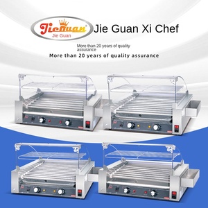 Máquina Asadora de Salchichas Eléctrica Comercial Automática de 9 Tubos Jie Guan EH-209, 220V, Nuevo Equipo para Refrigerios de Supermercado - Product Image 4