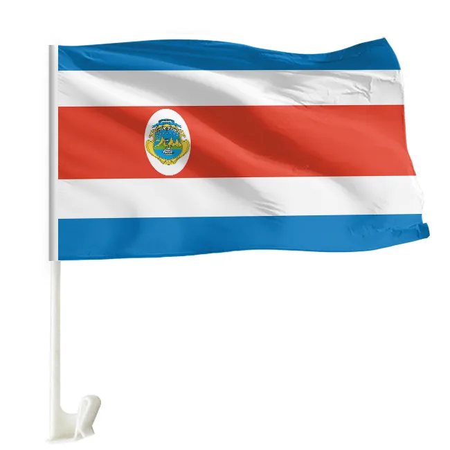 Costa Rica belgio spagna Timor est messico quadrante madagascar giappone corea malesia Qatar bandiere per auto personalizzate