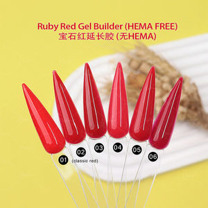 Nuevo Esmalte de Uñas en Gel Rojo Lechoso para Amantes de los Festivales, Esmalte de Uñas de Alta Calidad con Pigmento, Constructor de Uñas UV/LED, Gel Rojo para Uñas, Libre de Hema - Product Image 4