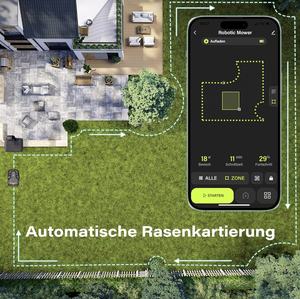 Smart Robot GPS tosaerba elettrico piccolo telecomando automatico ricaricabile moderno Design in plastica garanzia di 3 anni - Product Image 4