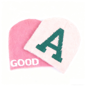 Biểu Tượng Tùy Chỉnh Mohair Mùa Đông Ấm Áp Dệt Kim Thể Thao Cuffless Beanie Mũ Y2K Đồ Họa In Jacquard <span class=keywords><strong>Skull</strong></span> Cap - Product Image 3