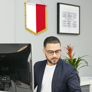 Mini 20x30cm Pennant Car Flags Monaco Wall Decor Display Accessories <b>Small</b> Ornaments for Hanging - Product Image 3