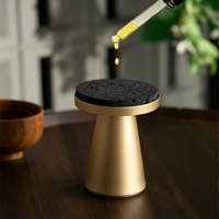 Diffuseur d'arômes sans eau en pierre volcanique naturelle, diffuseur de parfum sûr avec chaleur constante pour l'aromathérapie à domicile