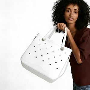 Nuova Borsa da Spiaggia Estiva 2026 per Donna, Impermeabile, Leggera, in <span class=keywords><strong>EVA</strong></span>, per <span class=keywords><strong>Shopping</strong></span> e Viaggi, con Logo Personalizzabile - Product Image 1