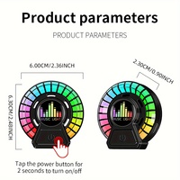 Rafraîchisseur d'air pour voiture Sortie de parfum Bouche d'air Aromathérapie Parfum d'intérieur RGB Music Rhythm Lamp Voice Pick Up Atmosphere Light