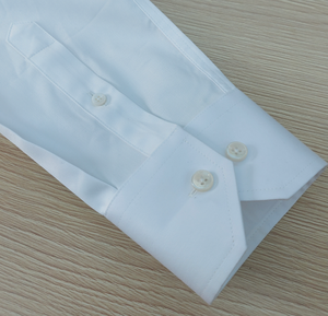 <span class=keywords><strong>Chemise</strong></span> de smoking élégante pour <span class=keywords><strong>homme</strong></span>, 100 % coton blanc pur, à manches longues, col rabattu, sergé haut de gamme, pour affaires - Product Image 3