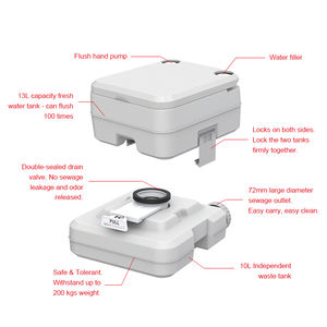 SEAFLO-inodoro portátil <span class=keywords><strong>Armal</strong></span> compacto para personas mayores, carpa de inodoro portátil para acampar al aire libre, 10L, 20L - Product Image 2