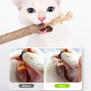 Cat Toys Silvervine Chew Stick,Kitten Treat Catnip Toy Kitty Natural <strong>Stuff</strong> with Catnip for <strong>Cleaning</strong> Teeth Indoor Dental - Product Image 5