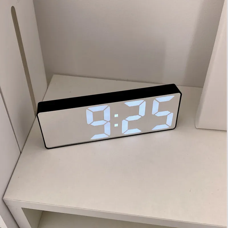 Smart LED Clock Bedside Digital Alarm Clocks Desktop Table Electronic Desk Watch Snooze Funtion USB Wake Up Alarm Clock Digital