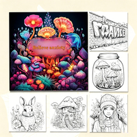 Carnet de coloriage épaissi pour enfants, personnalisé, avec motifs de dessins animés à remplir, cadeau éducatif