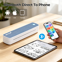 Imprimante thermique portable NETUM A4 pour factures de contrats et usage professionnel mobile, 203 DPI, connectée, en stock