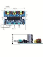 Carte d'amplification de subwoofer 2.1 canaux TPA3116D2 2*80W+100W 5.0