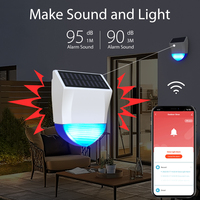 Offre spéciale système d'alarme alarme de sécurité extérieure étanche alarme wifi sans fil maison intelligente sirène avec énergie solaire