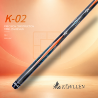 Queue de billard professionnelle KONLLEN K-02, 58,3 pouces, fût en érable JMC, embout de 12 mm, pour les tournois