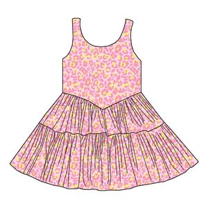 Abito Estivo per Bambine con Design in Pizzo Multistrato Senza Maniche - Produzione all'Ingrosso Personalizzata con MOQ Basso - Product Image 3