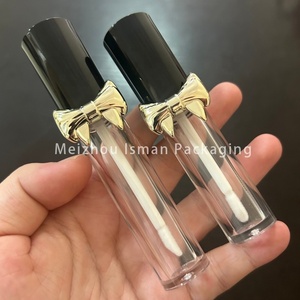 Tube de gloss à lèvres en forme de nœud unique ISMAN 3ml 5ml, emballage de <span class=keywords><strong>rouge</strong></span> à lèvres mignon en forme de papillon, conteneur rose <span class=keywords><strong>bleu</strong></span> <span class=keywords><strong>rouge</strong></span> violet, logo personnalisé - Product Image 3