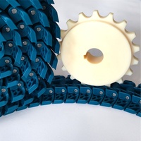 Chaîne de convoyage à plateau latéral flexible en plastique de haute qualité Série 1050M FG