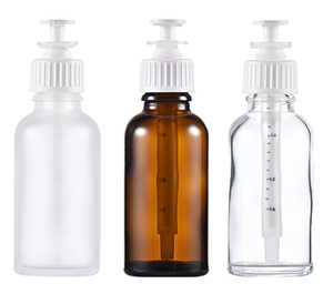 Wholesale Luxury Cosmetic <b>Glass</b> Dropper Bottles 10ml Cylinder Essential Oil Skin Care Serum Childproof Matte Hair Diffuser/Care - Product Image 1