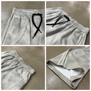 Pantalones Deportivos Tie Dye para <span class=keywords><strong>Hombre</strong></span>, Pierna Ancha, Franja Lateral Blanca, Cintura Elástica con Cordón, Estilo Relajado, Ropa Urbana, Venta al Por Mayor, Personalización OEM - Product Image 4