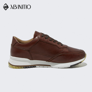 <span class=keywords><strong>Zapatillas</strong></span> deportivas de cuero transpirables para hombre, informales, a la moda, con cordones - Product Image 2
